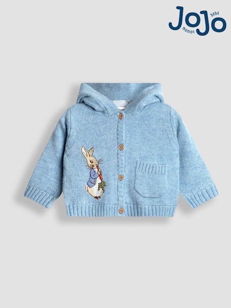 JoJo Maman Bébé Blue Peter Rabbit™ Hooded Cardigan (F78620) | AED175 - AED186