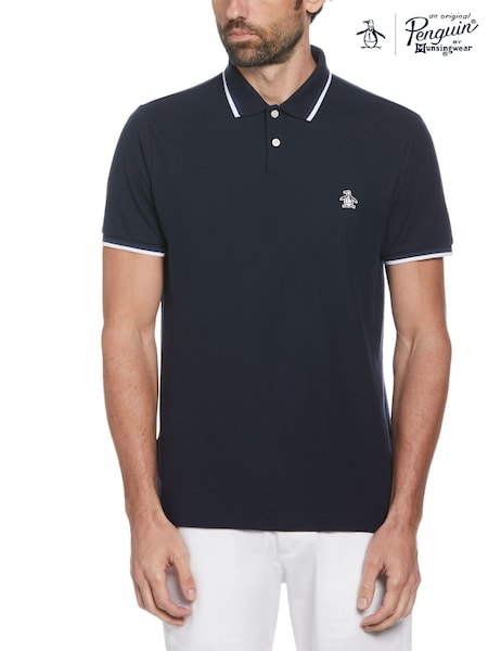 Original Penguin Textured Short Sleeve 100% Polo Shirt (F78802) | R$ 545