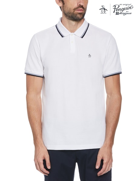 Original Penguin Textured Short Sleeve 100% Polo Shirt (F78803) | R$ 545