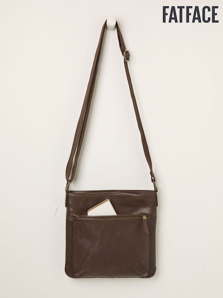 FatFace Allie Chocolate Brown Mini Crossbody Bag (F78859) | $85