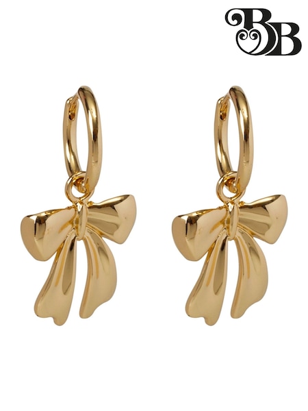 Bibi Bijoux Gold Tone Bow Hoop Earrings (F78944) | €39