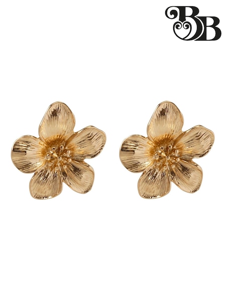 Bibi Bijoux Gold Tone Flower Earrings (F78956) | kr480