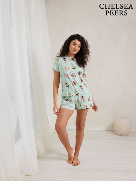 Chelsea Peers Ice Cream Print Short Pyjamas Set (F79017) | €44