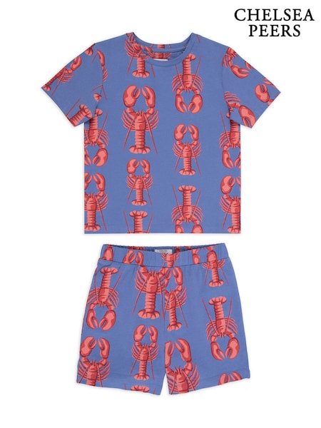 Chelsea Peers Kids Cotton Lobster Print Short Pyjamas Set (F79045) | € 35