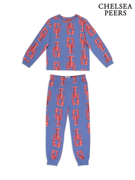 Chelsea Peers Kids Cotton Lobster Print Long Pyjamas Set (F79066) | € 41