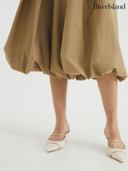 Cream - River Island Toe Cap Court Shoes (F79115) | 64 €