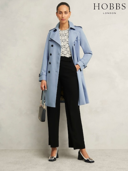 Hobbs Blue Petite Petite Skylar Trench Coats (F79212) | ₪1,101