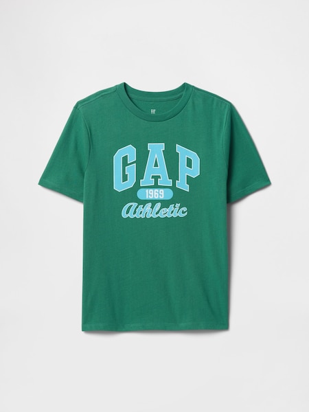 Verde - Tricou cu logo grafic Gap (4-13ani) (F79375) | 74 LEI