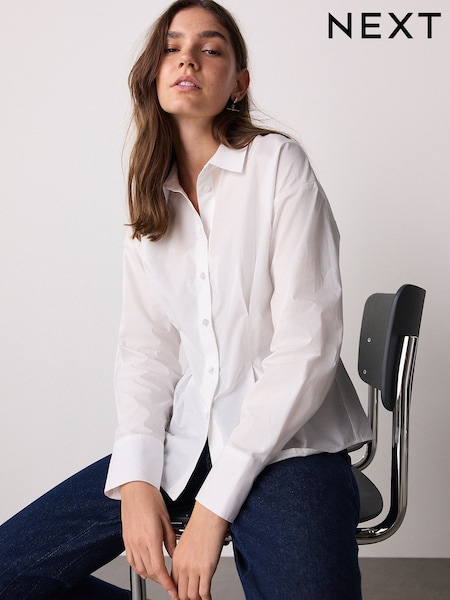 White Cinched Shirt (F79400) | €49.50