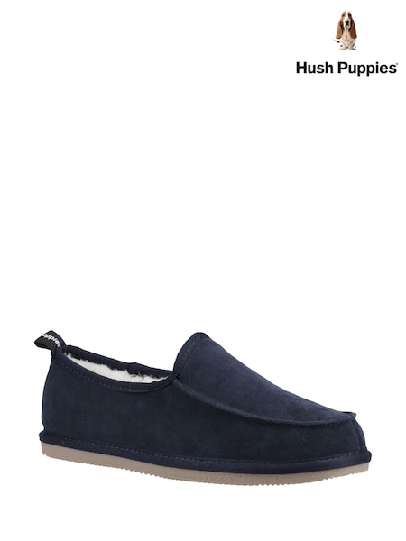 Hush Puppies Blue Charles Slippers (F79537) | €63