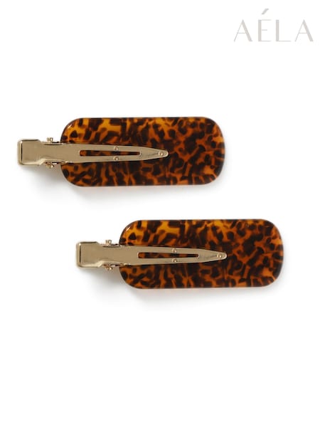 Aela Leopard Print Resin Hair Slides (F79551) | €13
