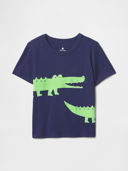 Gap Navy Blue Alligator Short Sleeve Graphic T-Shirt (4-13yrs) (F79680) | €13
