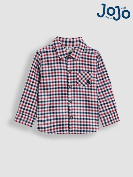 JoJo Maman Bébé Red Tattersall Check Shirt (F79740) | AED128 - AED146