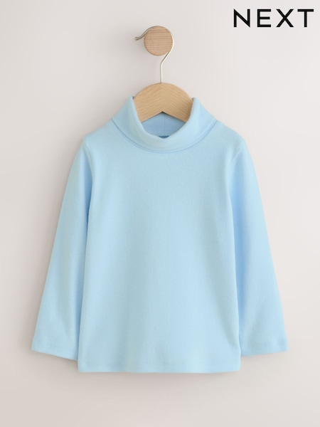 Blue Long Sleeve Roll Neck Top (3mths-7yrs) (F79820) | €7 - €9