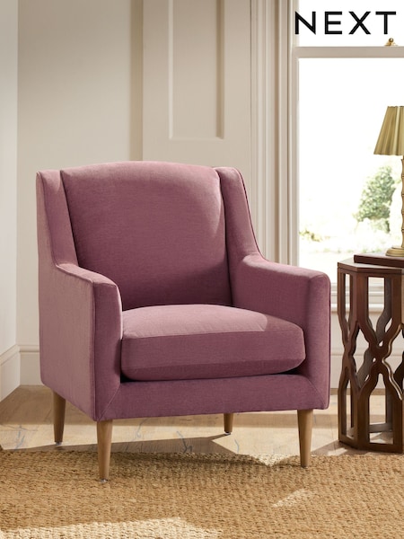 Fine Chenille Mulberry Purple Prescott Armchair (F80741) | €460
