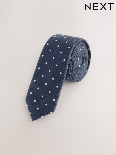 Navy Dotted Tie (3-16yrs) (F80952) | AED46