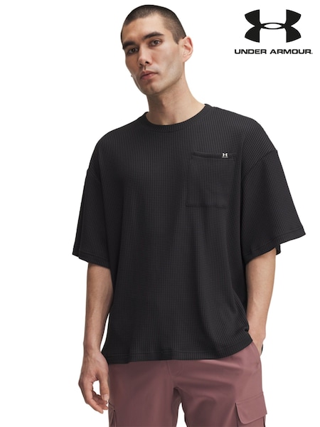Under Armour Black Rival Waffle Crew Neck T-Shirt (F81019) | €80