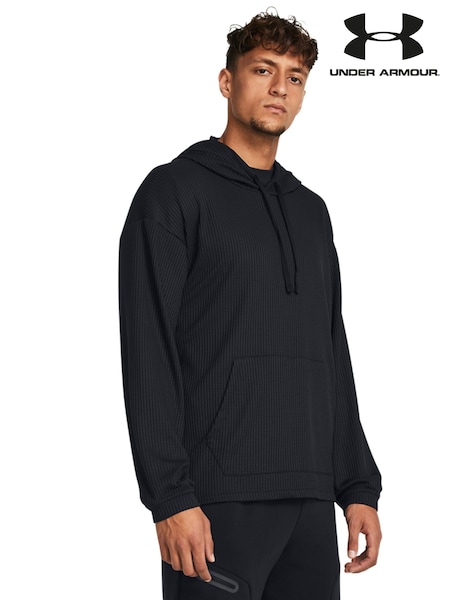 Under Armour Black Rival Waffle Hoodie (F81038) | €86