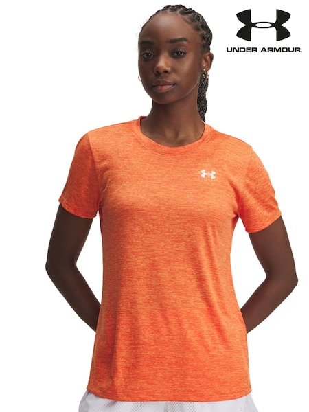 Under Armour Light Orange Tech Twist Crew Neck T-Shirt (F81058) | €38