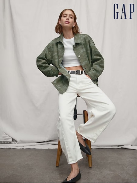 Gap White High Waisted UltraSoft Horseshoe Jeans (F81269) | €66