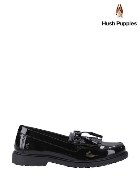 Hush Puppies Verity Kiltie Black Shoes (F81496) | €89