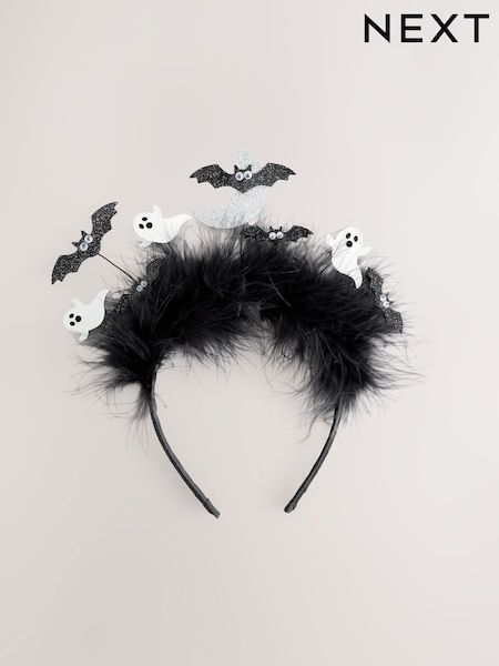 Black Halloween Flying Bat Hairband (F81632) | €14