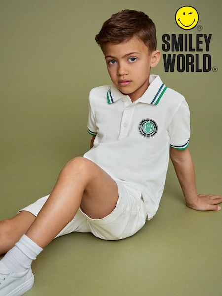 Reiss White 9-13 yrs SmileyWorld | Reiss Piqué Polo Shirt (F81763) | €42