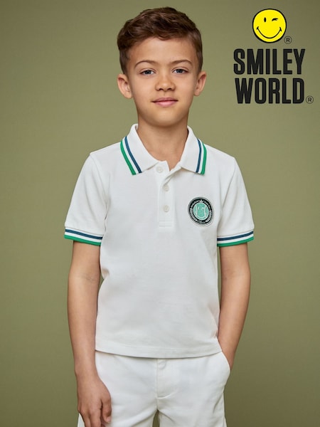 Reiss White 3-9 yrs SmileyWorld | Reiss Piqué Polo Shirt (F81774) | €37