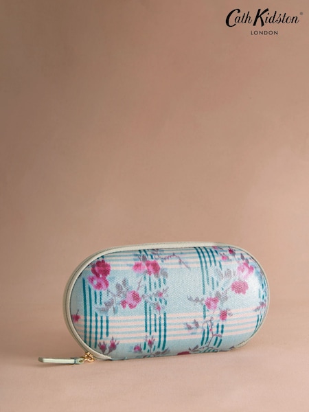 Cath Kidston Green Check Floral Glasses Case Purse (F81811) | R$ 140