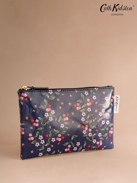 Cath Kidston Navy Star Sprig Zip-Up Purse (F81847) | R$ 100