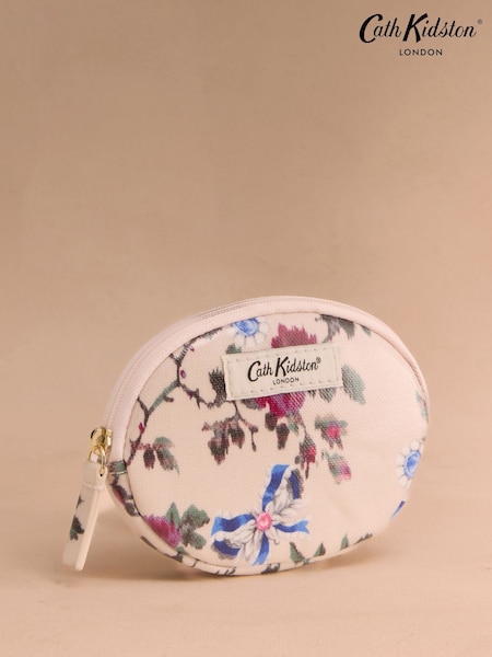 Cath Kidston Cream Acorn Sprig Round Pocket Purse (F81855) | R$ 140
