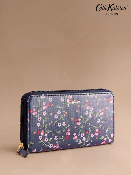 Cath Kidston Navy Star Sprig Continental Wallet (F81857) | €49.50