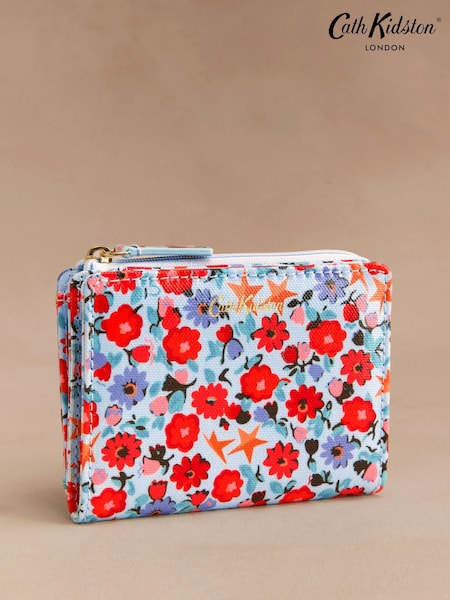 Cath Kidston Blue Star Ditsy Slim Pocket Purse (F81859) | R$ 295
