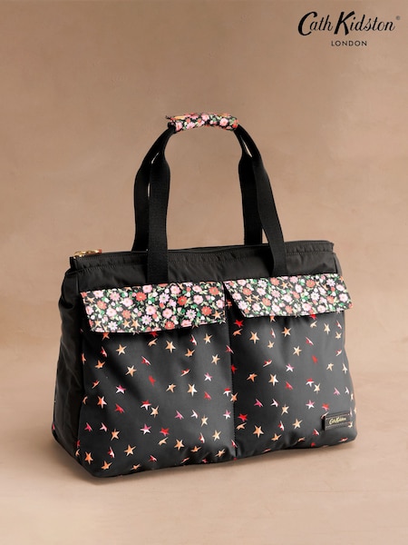 Cath Kidston Black Folding Star Ditsy Padded Tech Case Bag (F81884) | AED349