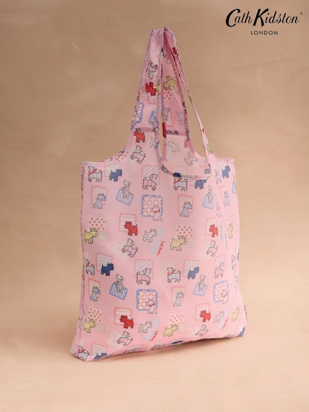Cath Kidston Pink Teddy Dog Foldaway Shopper Bag (F81936) | R$ 160