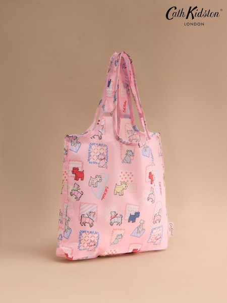 Cath Kidston Pink Teddy Dog Mini Foldaway Shopper Bag (F81938) | R$ 120