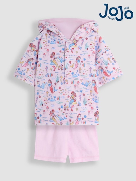 JoJo Maman Bébé Pink Mermaid Towelling 2 Piece (F81953) | 1,622 UAH - 1,682 UAH