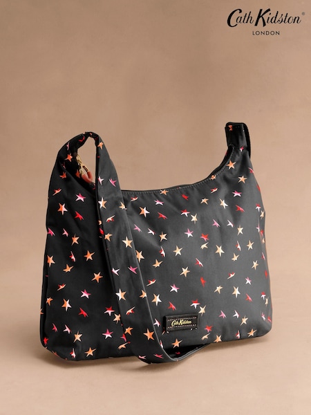 Cath Kidston Black Folding Star Ditsy Sling Cross-Body Bag (F81959) | AED227