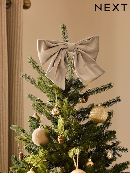 Velvet Christmas Bow Tree Topper (F81960) | 11 €