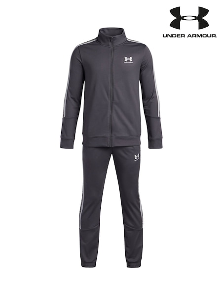 Under Armour Grey/White Icon Knit Tracksuit (F82010) | AED320
