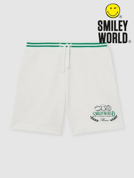 Reiss White 13-14 yrs SmileyWorld | Reiss Drawstring Shorts Unisex Fit (F82078) | €45