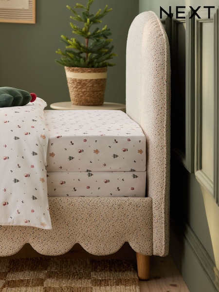 2 Pack Ecru Christmas Icons Bed Sheets (F82214) | €18 - €25
