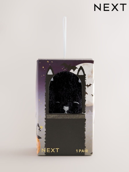 Halloween Black Cat Cosy Ankle Socks in a Box 1 Pack (F82278) | €7