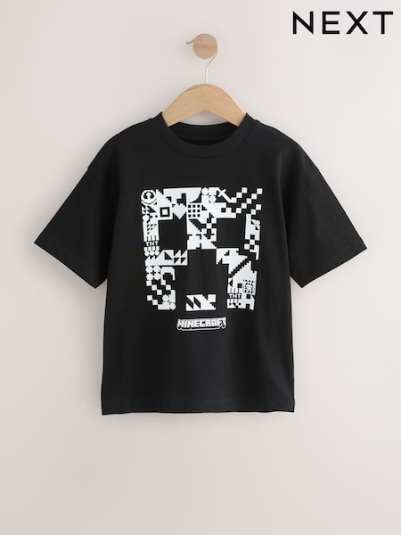 Black Creeper Minecraft T-Shirt (3-16yrs) (F82302) | €11.50 - €15