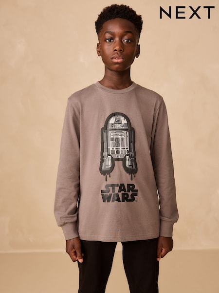 Charcoal Grey Long Sleeve Star Wars T-Shirt (3-16yrs) (F82413) | €16.50 - €20