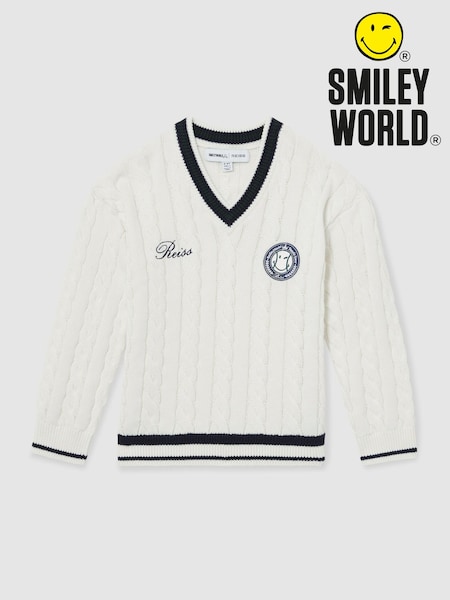Reiss Off White 13-14 yrs SmileyWorld | Reiss Cable-Knit Jumper Unisex Fit (F82763) | €72