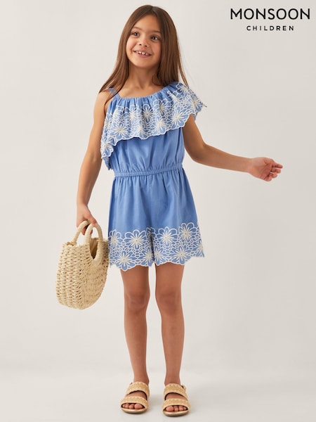 Monsoon Embroidered Frill Playsuit (F82936) | 223 LEI - 253 LEI