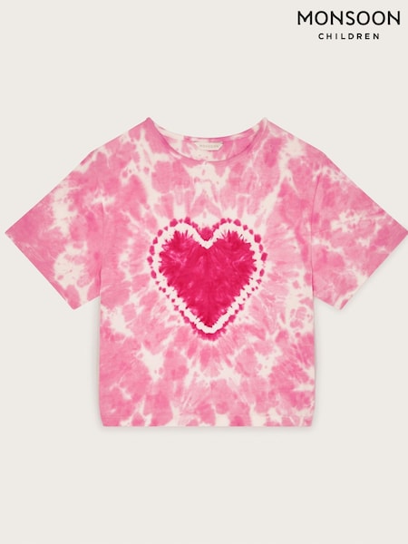 Monsoon Heart Tie Dye 100% Cotton T-Shirt (F82939) | 119 LEI - 134 LEI