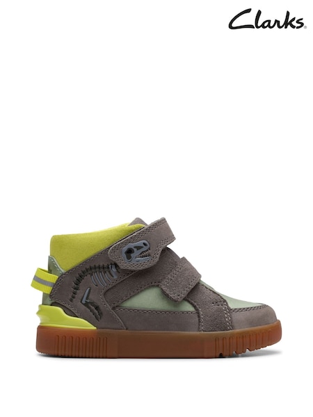 Clarks Grey Oslo Play Toddler Boots (F82969) | kr685