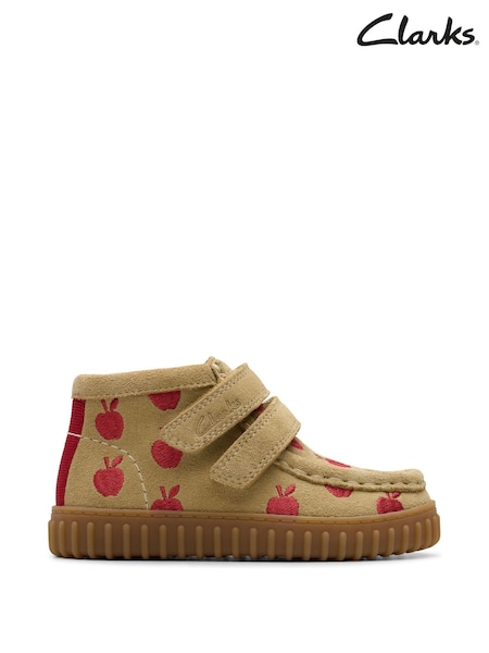 Clarks Green Apple Print Sde Tor Hill Toddler Boots (F82975) | kr685